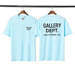 GALLERY DEPT HOLLYWOOD CA LIGHT BLUE LOGO TEE