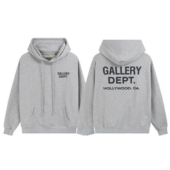 GALLERY DEPT HOLLYWOOD CA LOGO HOODIE BLACK