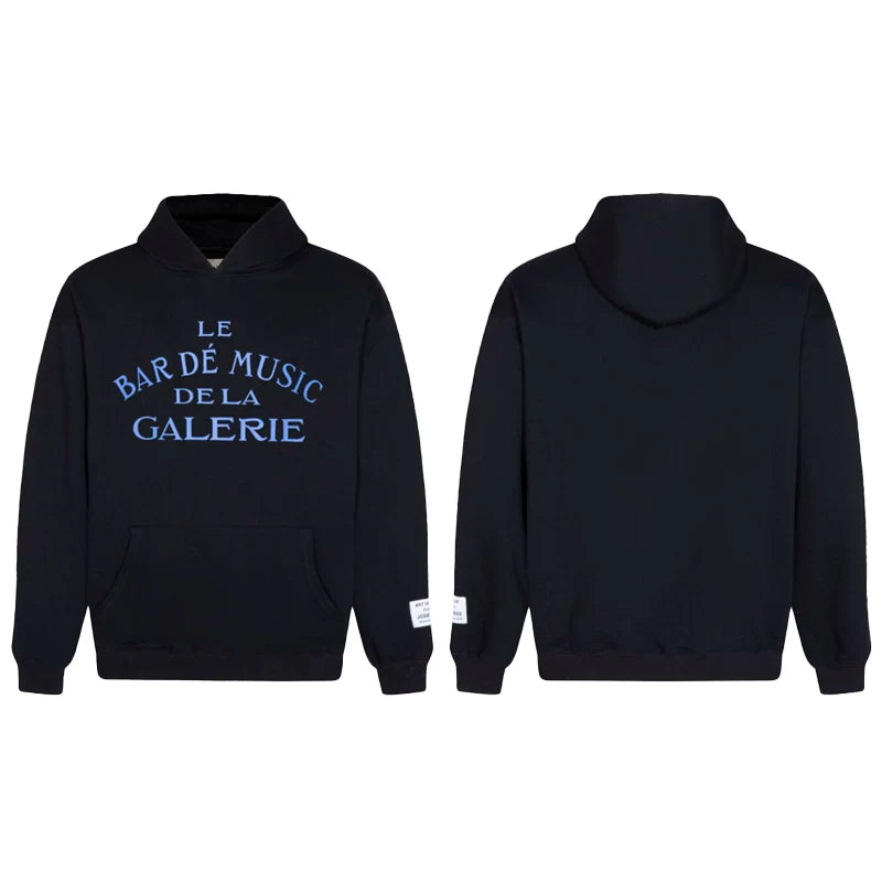 GALLERY DEPT LE BAR DE MUSIC HOODIE BLACK