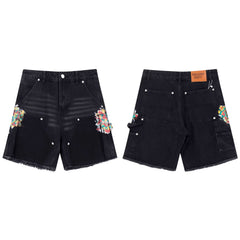 GALLERY DEPT PAINT PRINT CARPENTER DENIM SHORTS
