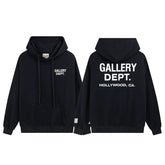 GALLERY DEPT HOLLYWOOD CA LOGO HOODIE BLACK