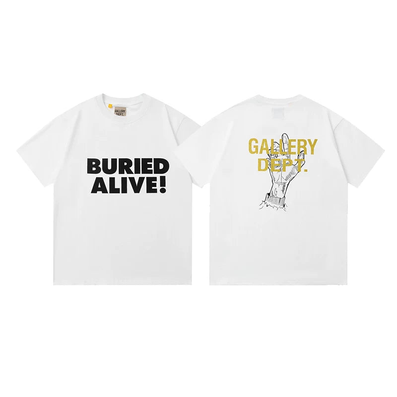 GALLERY DEPT BURIED ALIVE GRAPHIC WHITE TEE