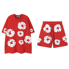 Denim Tears Red Cotton Wreath Matching Set
