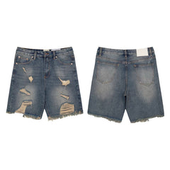 GALLERY DEPT RIPPED DISTRESSED DENIM JORT SHORTS VINTAGE WASH