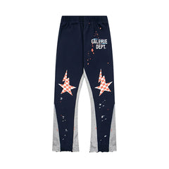GALLERY DEPT GALERIE DEPT STAR CHECKER FLARE SWEATPANTS Grey