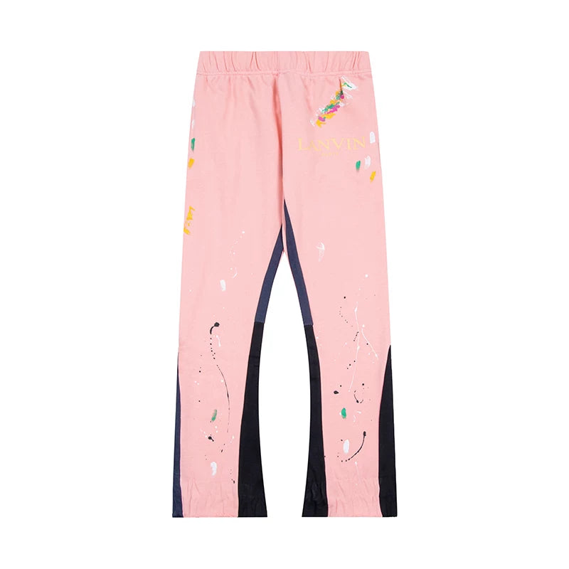 GALLERY DEPT PAINT SPLATTER FLARE SWEATPANTS PINK