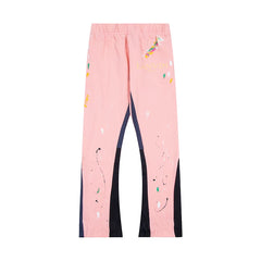 GALLERY DEPT PAINT SPLATTER FLARE SWEATPANTS PINK