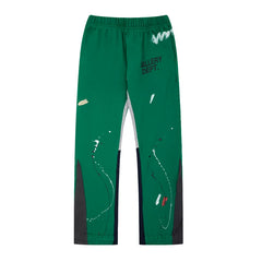 GALLERY DEPT PAINT SPLATTER FLARE SWEATPANTS YELLOW