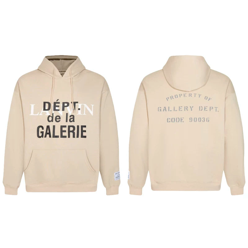 GALLERY DEPT CODE 90036 HOODIE BEIGE