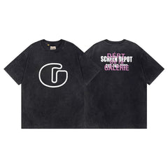Gallery Dept Screen Depot De La Galerie Outline G Vintage Washed Tee