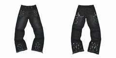 Gallery Dept Black Paint Splatter Denim Jeans