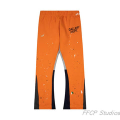 GALLERY DEPT PAINT SPLATTER FLARE SWEATPANTS WHITE