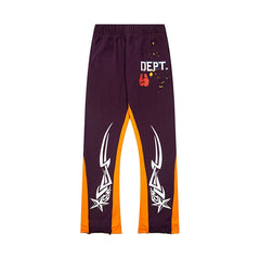 GALLERY DEPT BOXING GLOVE TRIBAL FLARE SWEATPANTS HEATHER GREY