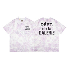 Vlone Fog Gallery DEPT American Printing Short Sleeve Vintage Loose Retro Make Old Gao Street T -shirt (91)
