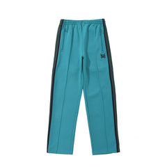 NEEDLES BLACK BUTTERFLY EMBROIDERY TEAL TRACK PANTS