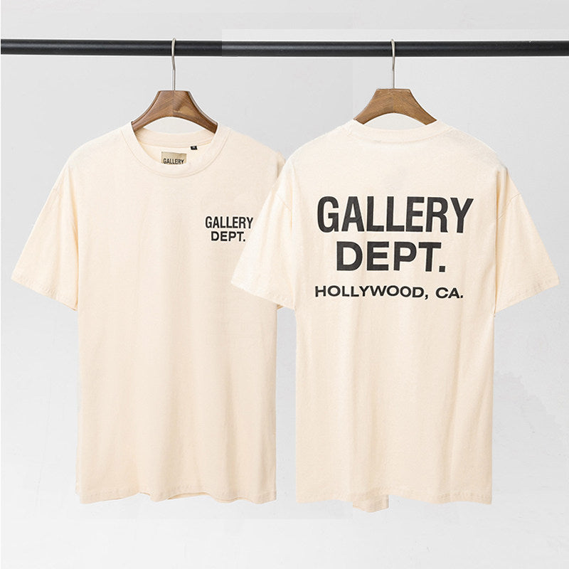 GALLERY DEPT HOLLYWOOD CA CREAM LOGO TEE