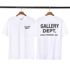 GALLERY DEPT HOLLYWOOD CA WHITE BLACK LOGO TEE
