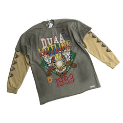 Duaa Retro 1993 Hotline Graphic Layered Long Sleeve Tee