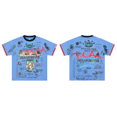 Duaa Thoughts Tee Vintage Graphic Ringer Short Sleeve T-Shirt