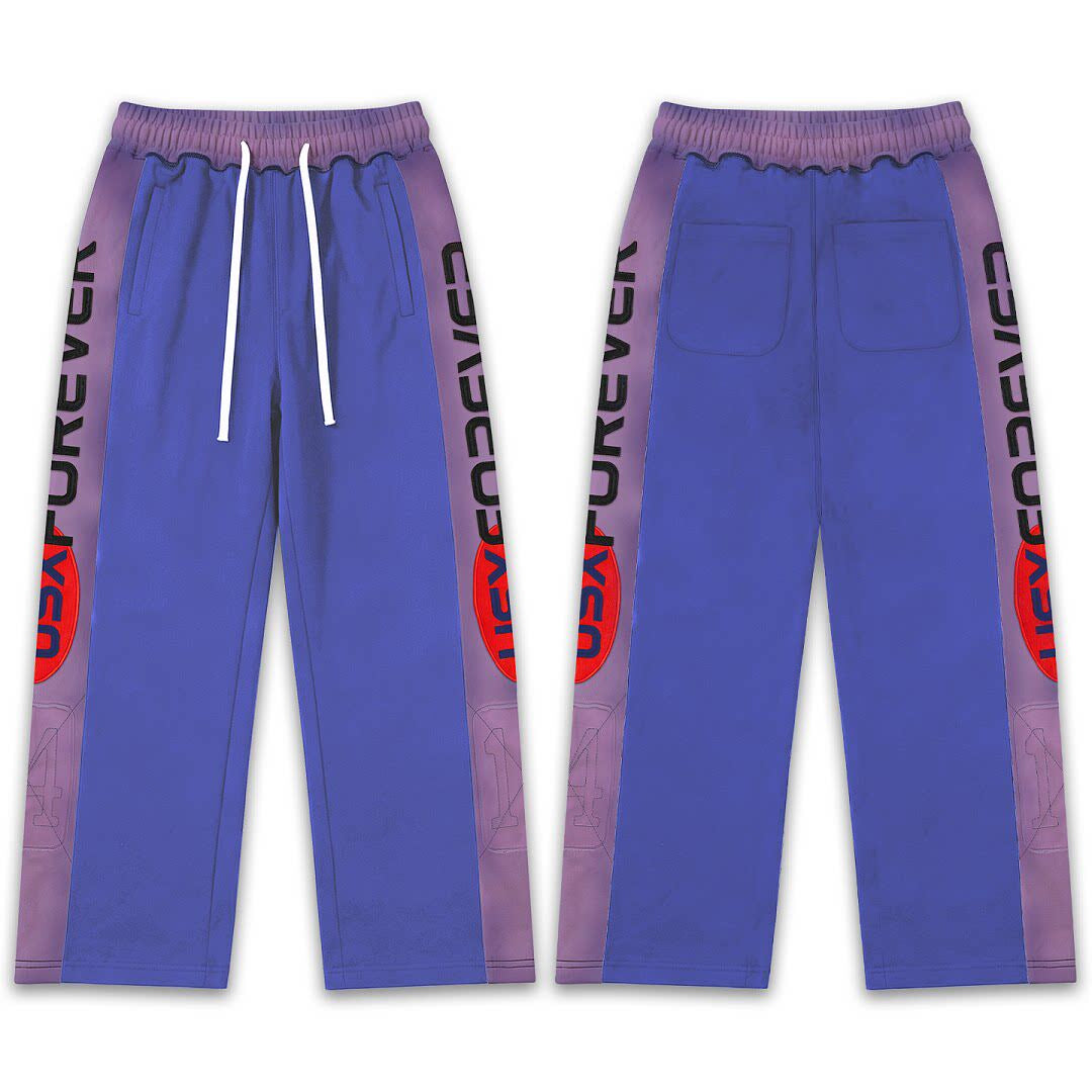 Vale Forever Side Print Panel Wide Leg Sweatpants