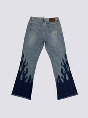 Gallery Dept Flame Patch Flare Denim Jeans
