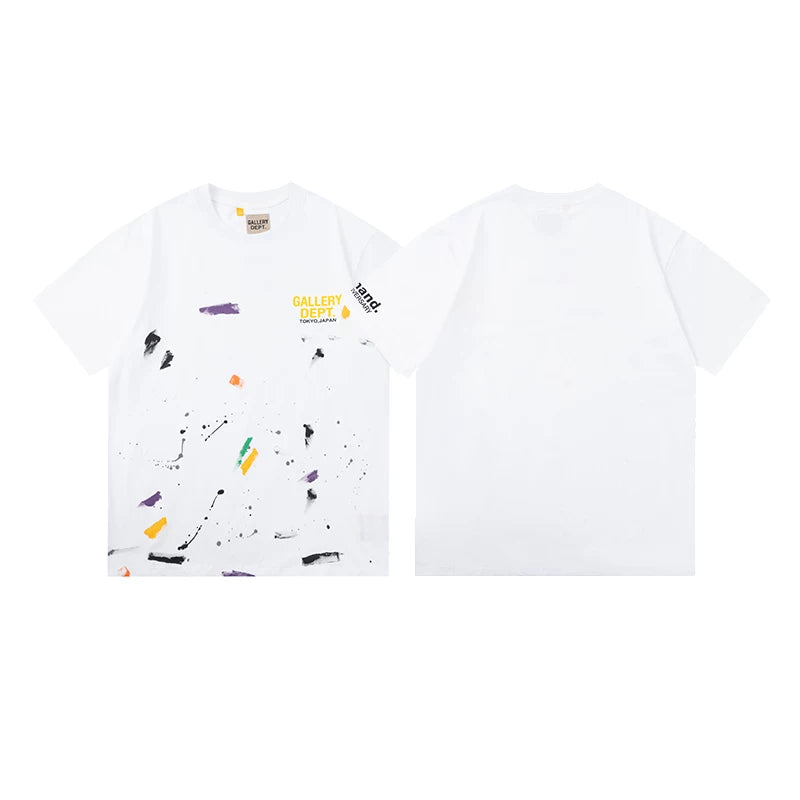 Vlone Fog Gallery DEPT American Printing Short Sleeve Vintage Loose Retro Make Old Gao Street T -shirt (94)