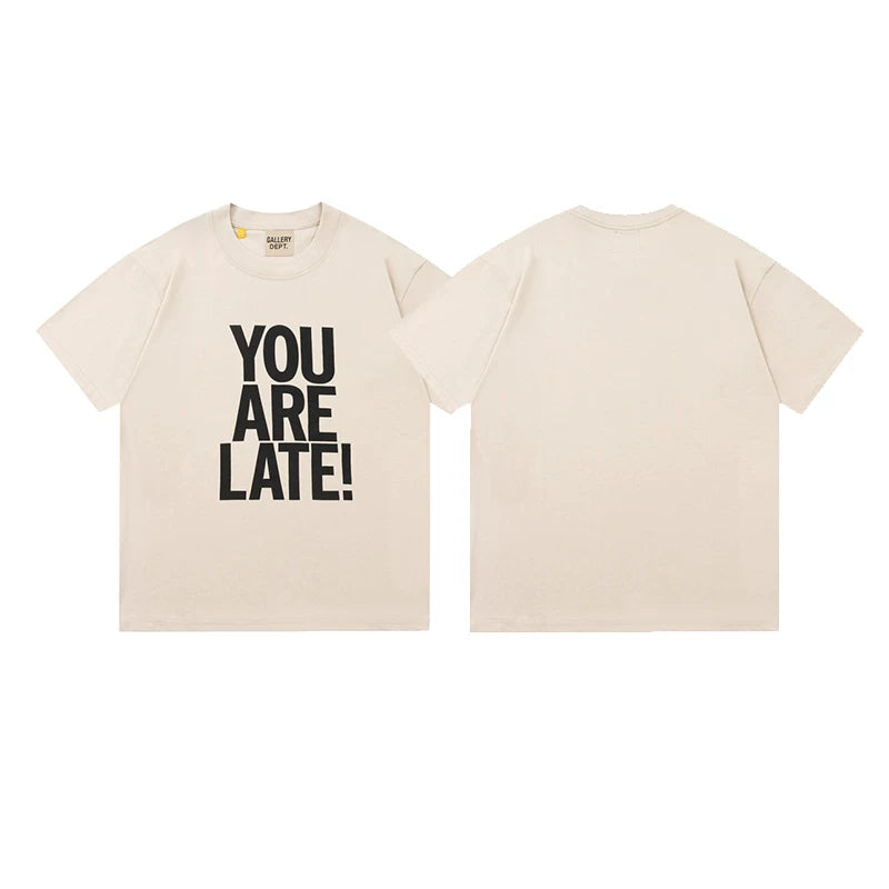 Vlone Fog Gallery DEPT American Printing Short Sleeve Vintage Loose Retro Make Old Gao Street T -shirt (91)
