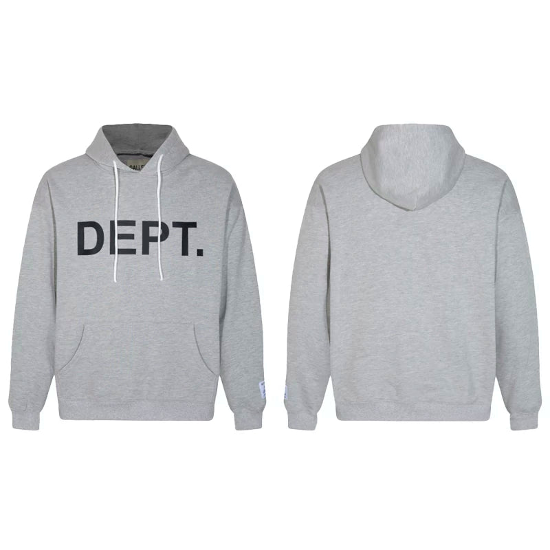 GALLERY DEPT DEPT GOLD LOGO HOODIE BLACK