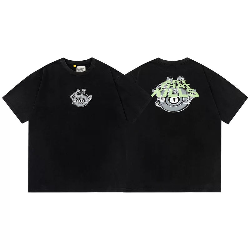 Gallery Dept Art That Kills Skeleton 8‑Ball Vintage Wash Tee