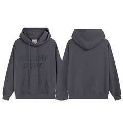 GALLERY DEPT FRONT LOGO HOODIE BLACK