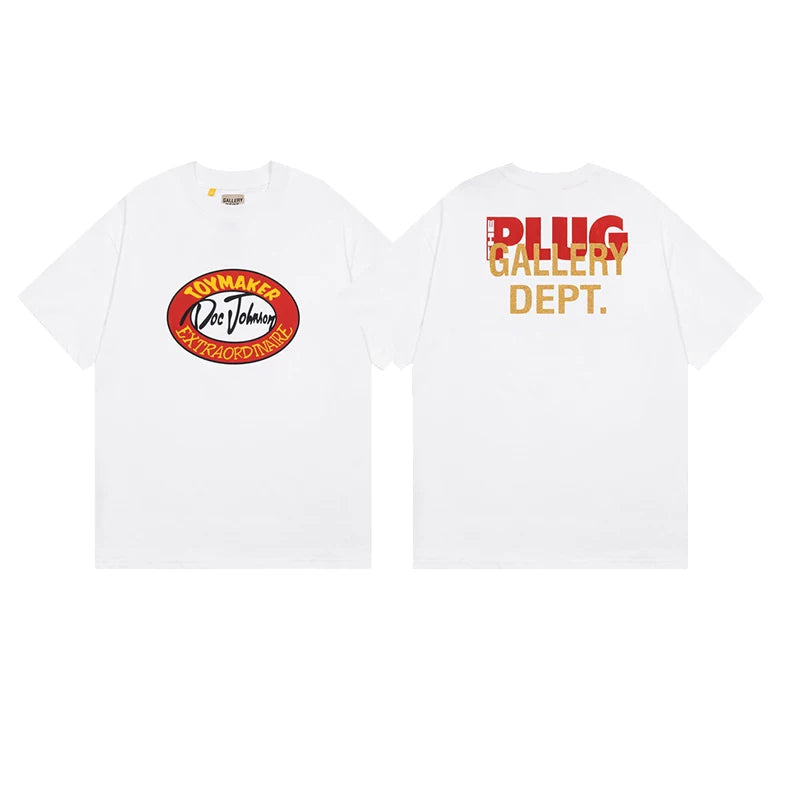 Vlone Fog Gallery DEPT American Printing Short Sleeve Vintage Loose Retro Make Old Gao Street T -shirt (91)
