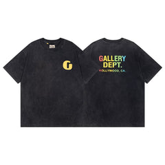 Gallery Dept Gradient Hollywood CA G Logo Vintage Washed Tee