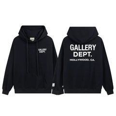 GALLERY DEPT HOLLYWOOD CA LOGO HOODIE BLACK