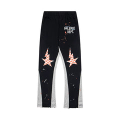 GALLERY DEPT GALERIE DEPT STAR CHECKER FLARE SWEATPANTS Grey