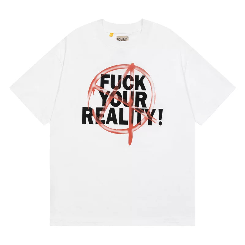 Vlone Fog Gallery DEPT American Printing Short Sleeve Vintage Loose Retro Make Old Gao Street T -shirt (95)