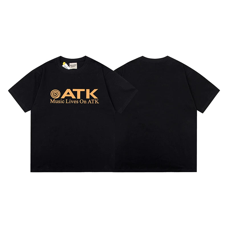 Vlone Fog Gallery DEPT American Printing Short Sleeve Vintage Loose Retro Make Old Gao Street T -shirt (91)