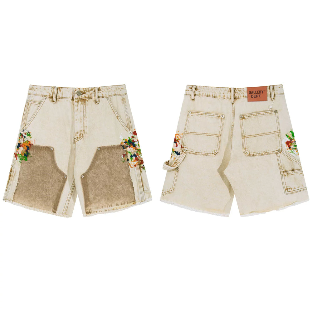GALLERY DEPT VINTAGE PATCHWORK CARPENTER DENIM SHORTS