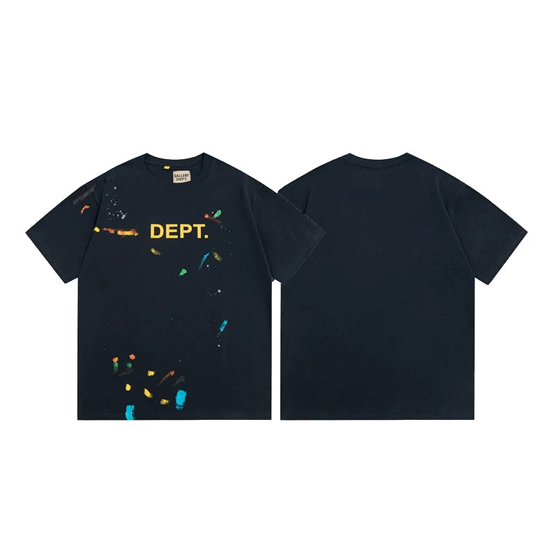 Vlone Fog Gallery DEPT American Printing Short Sleeve Vintage Loose Retro Make Old Gao Street T -shirt (91)