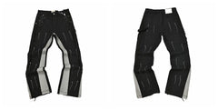 Gallery Dept Side‑Stripe Spliced Black Jeans
