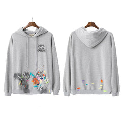 GALLERY DEPT PAINT SPLATTER HOODIE BLACK