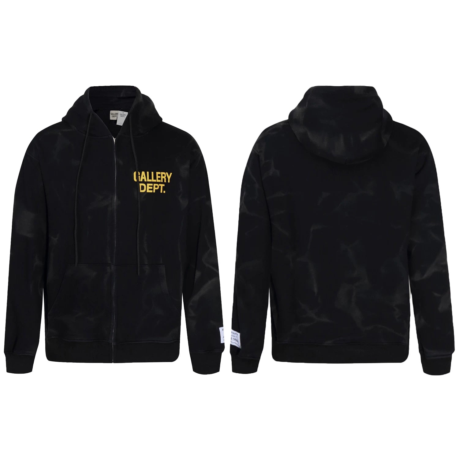 GALLERY DEPT TIE DYE ZIP UP HOODIE NAVY