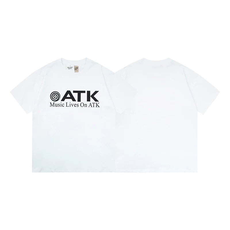 Vlone Fog Gallery DEPT American Printing Short Sleeve Vintage Loose Retro Make Old Gao Street T -shirt (91)
