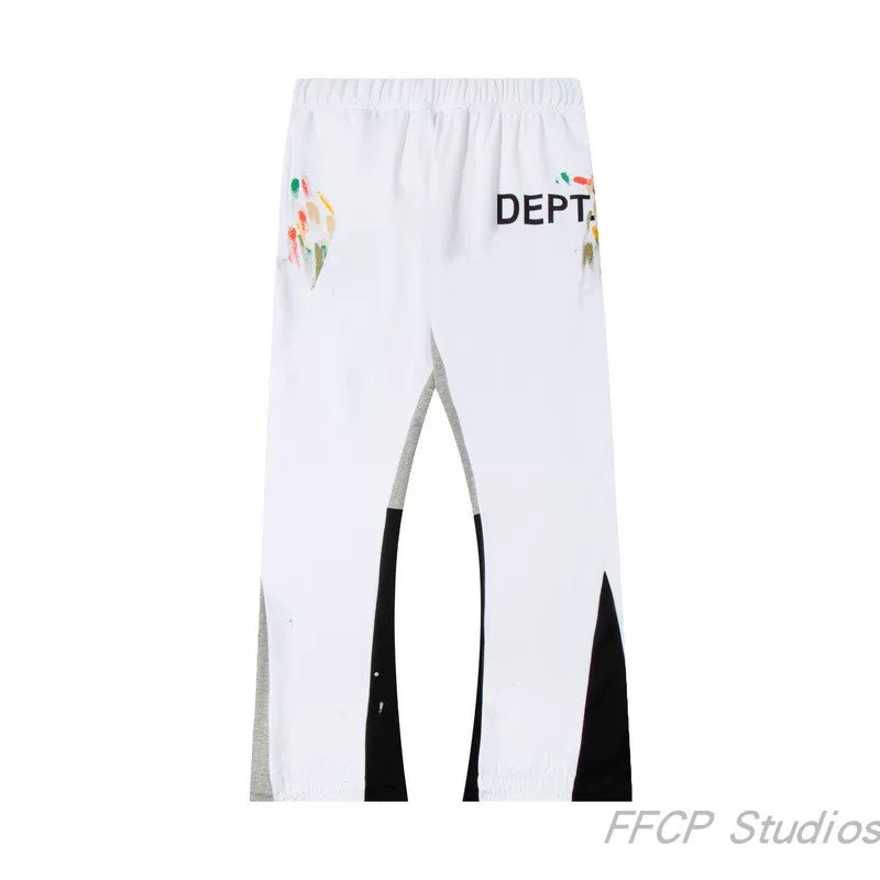 GALLERY DEPT PAINT SPLATTER FLARE SWEATPANTS NAVY