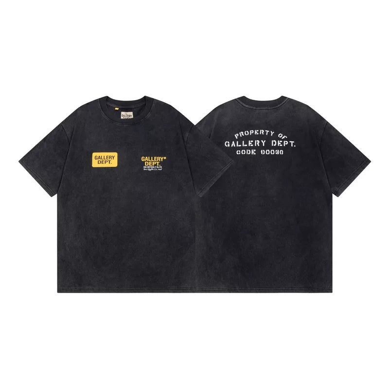 Vlone Fog Gallery DEPT American Printing Short Sleeve Vintage Loose Retro Make Old Gao Street T -shirt (91)