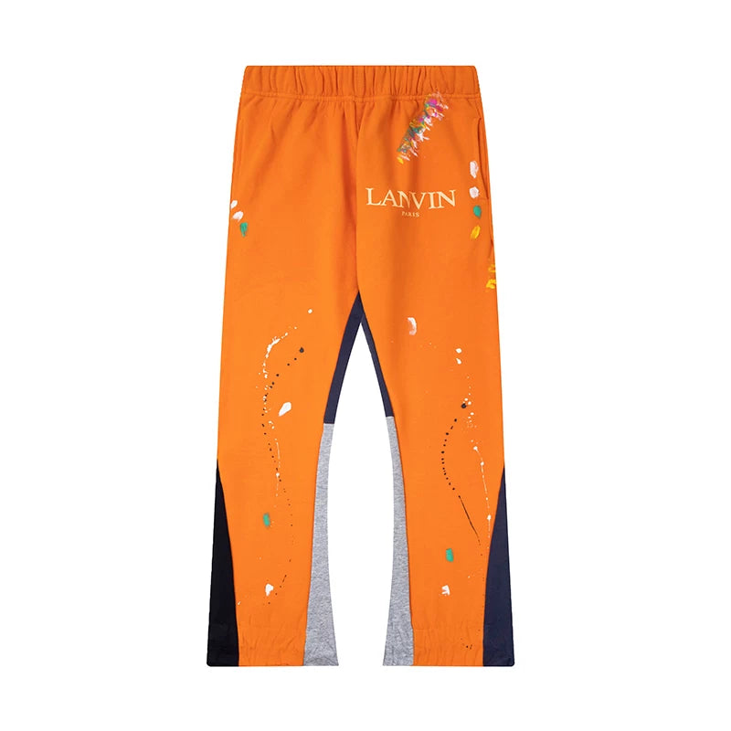 GALLERY DEPT PAINT SPLATTER FLARE SWEATPANTS PINK