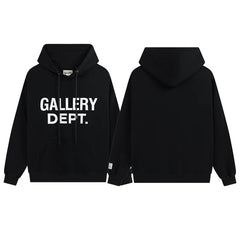 GALLERY DEPT FRONT LOGO HOODIE BLACK