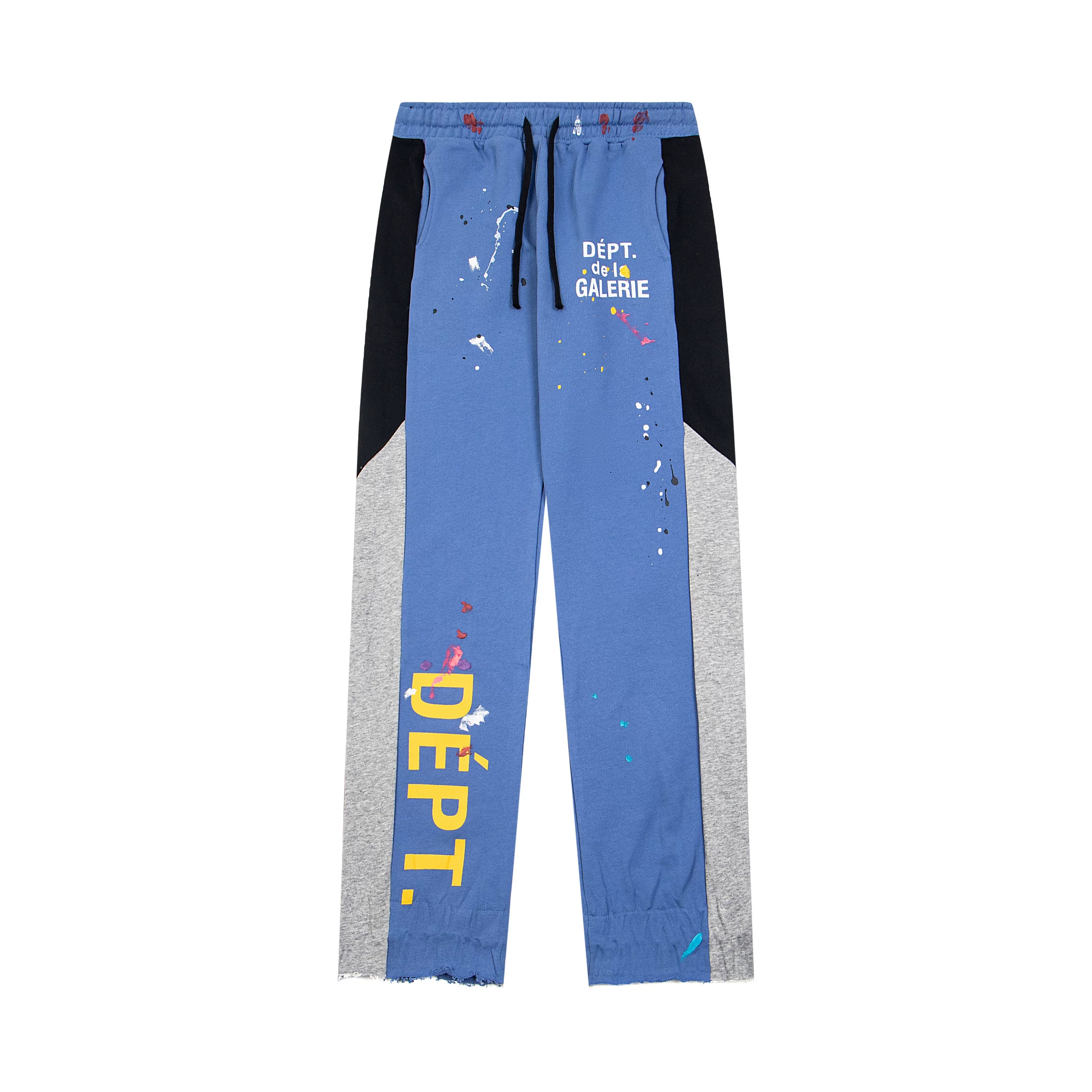 GALLERY DEPT DÉPT DE LA GALERIE PAINT SPLATTER TRACK PANTS WHITE