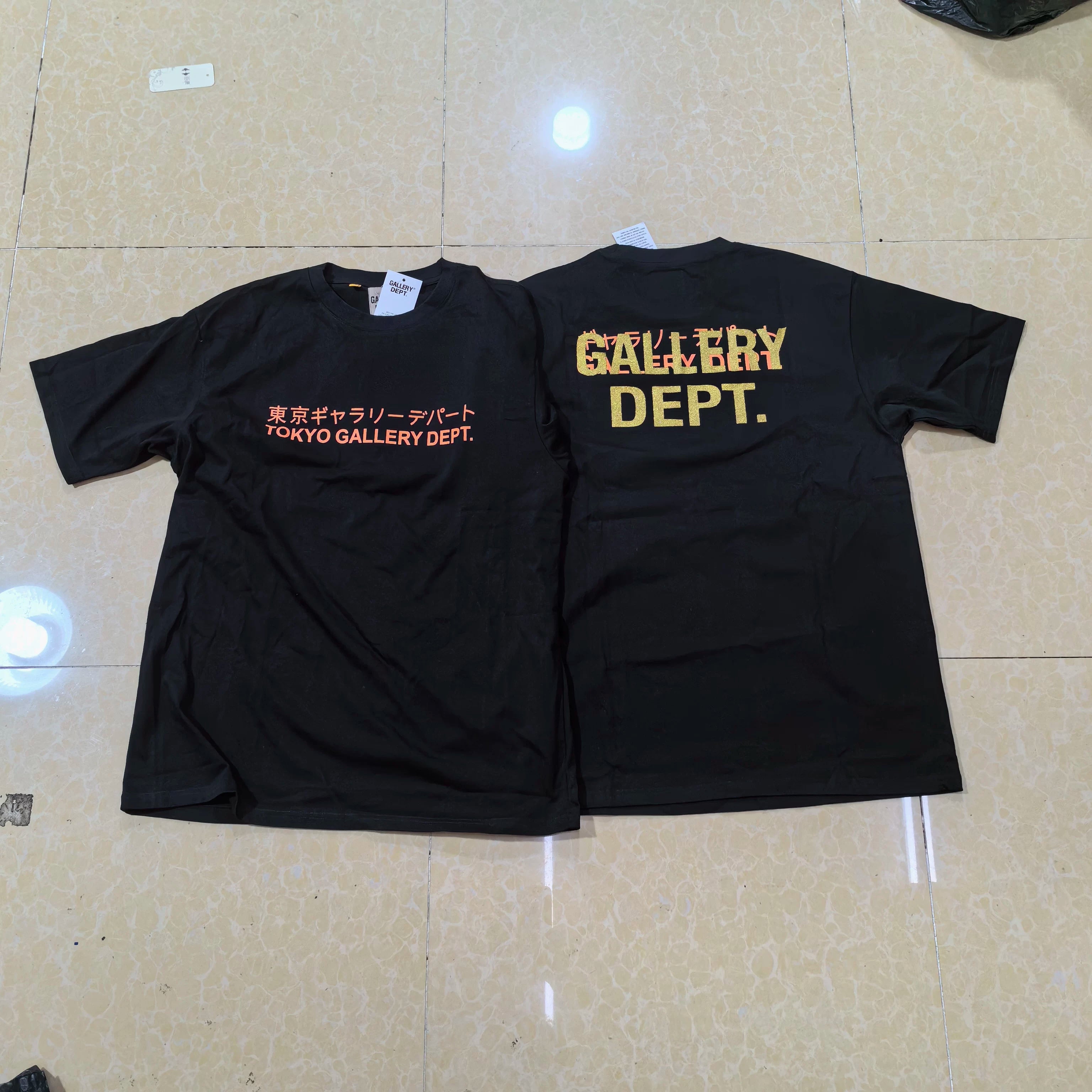Vlone Fog Gallery DEPT American Printing Short Sleeve Vintage Loose Retro Make Old Gao Street T -shirt (91)
