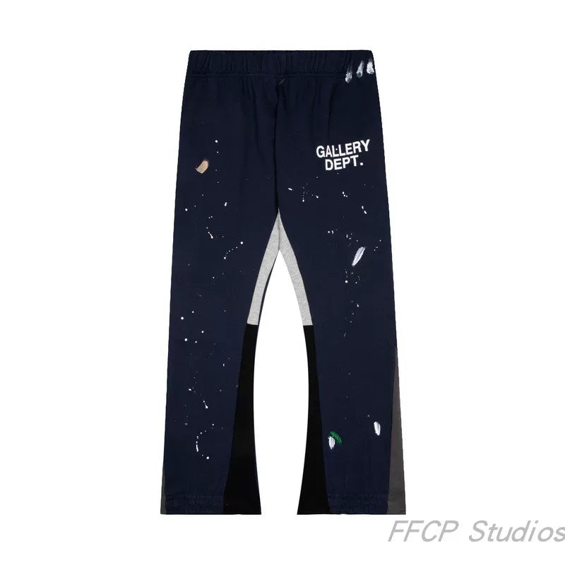 GALLERY DEPT PAINT SPLATTER FLARE SWEATPANTS WHITE