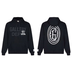 GALLERY DEPT GD MONOGRAM HOODIE BLACK